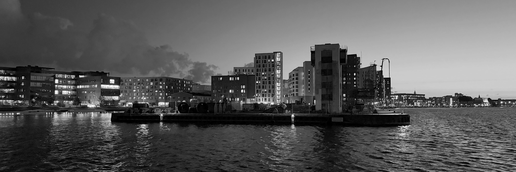 Havnefronten ved Stjernepladsen i Aalborg